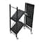 Household Essentials 34" Black Metal 3-Tier Foldable Utility Rack